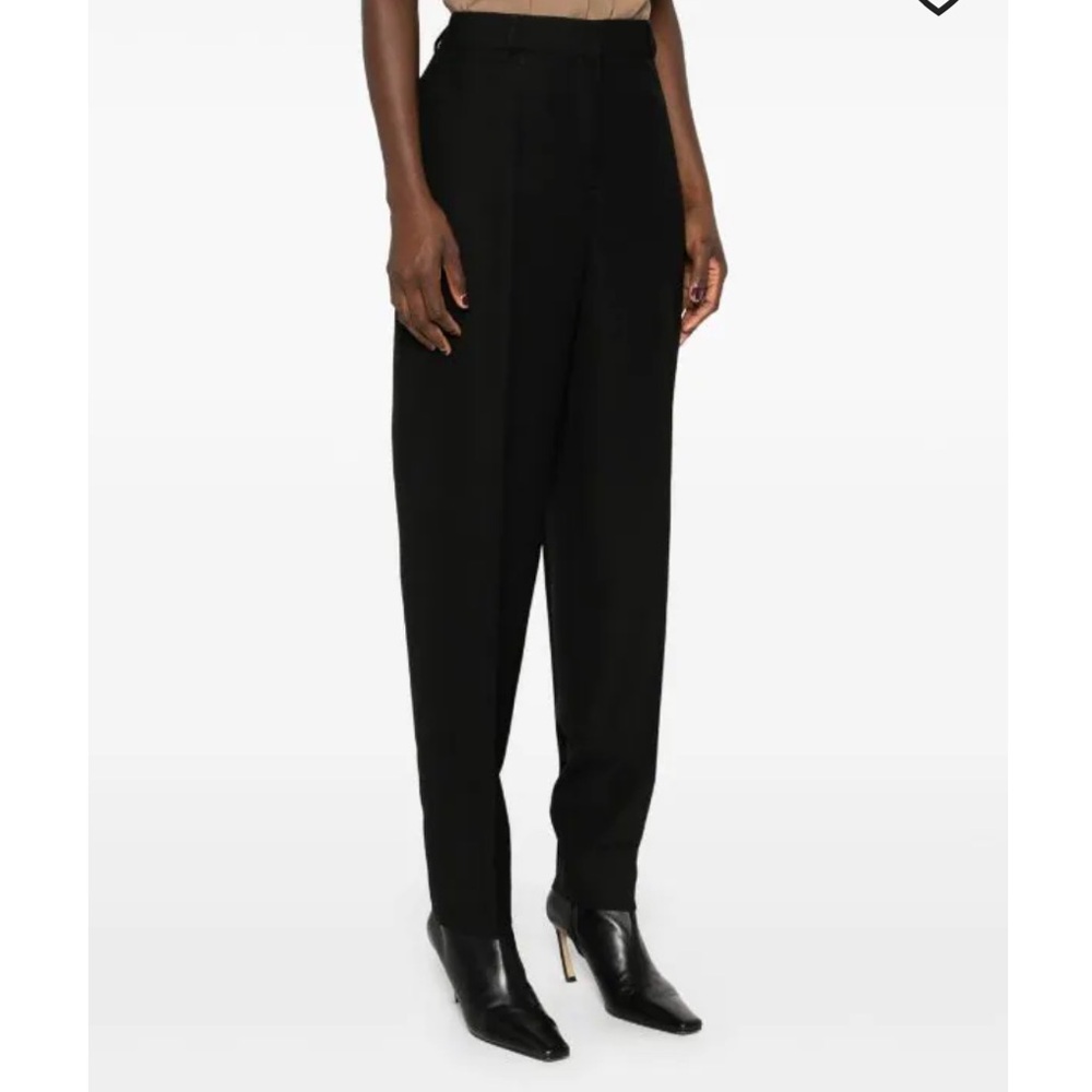 NWOT TOTEME Low-Waist Tailored Trousers in Black Size 34 Tapered XS - Picture 3 of 10